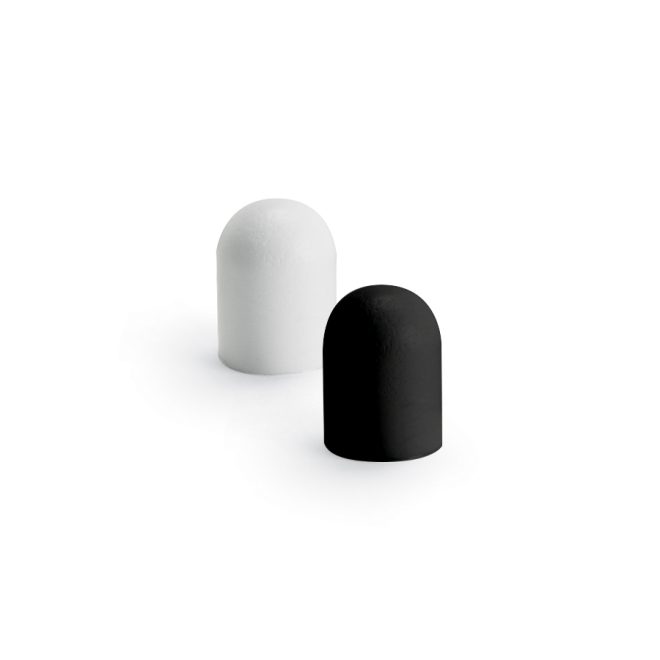 white and black options for star line flag shaft pole tip