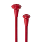 latin red kamaleon colored twirling baton