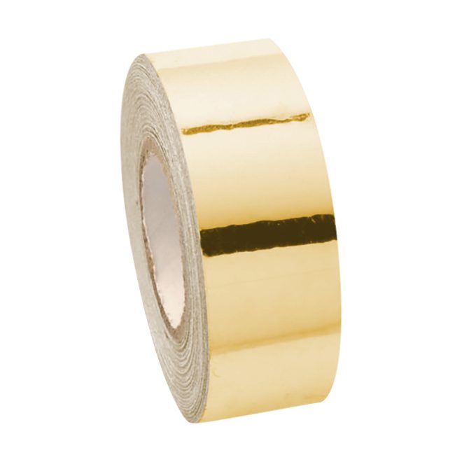 gold mirror tape roll