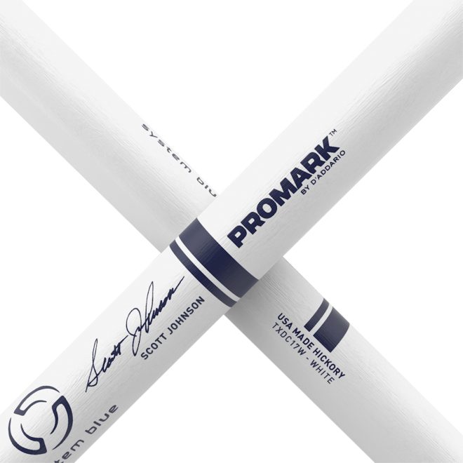 promark scott johnson signature snare sticks crossed