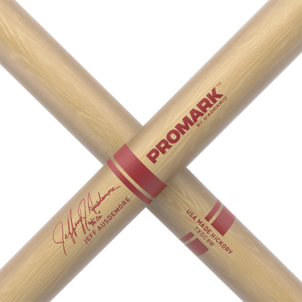Jeff Ausdemore DC8 Hickory Marching Drumsticks Band Shoppe
