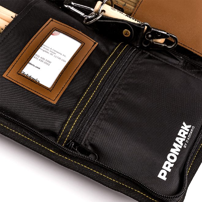 promark transport deluxe stick bag open with zipper compartment