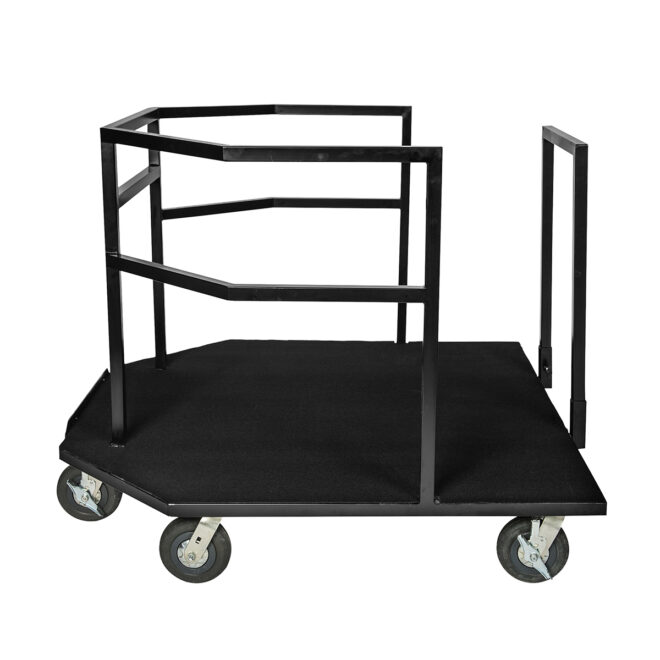 Black Corps Design Drum Set cart, left side view