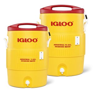 2 size options for yellow igloo water cooler