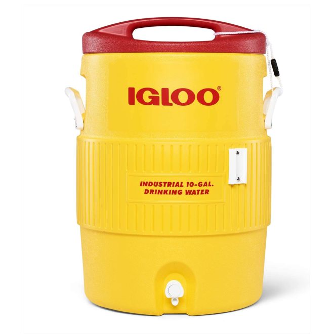 yellow igloo water cooler