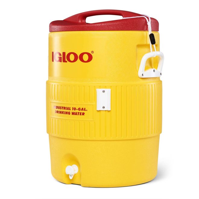 yellow igloo water cooler