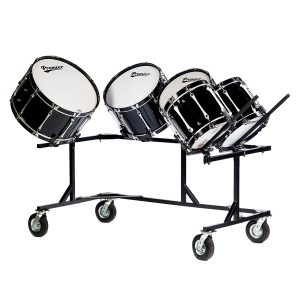 titan 5 bass drum rack field frame holding drums