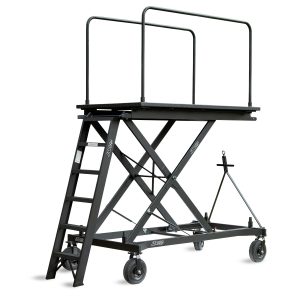 jarvis scissor lift marching band podium assembled