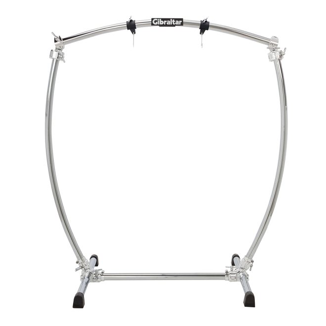 gibraltar large curved chrome gong stand