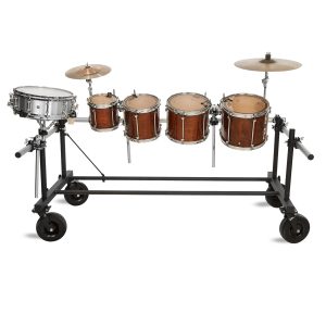 jarvis mobile percussion rack holding drums