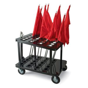 stageright flag cart with red flags