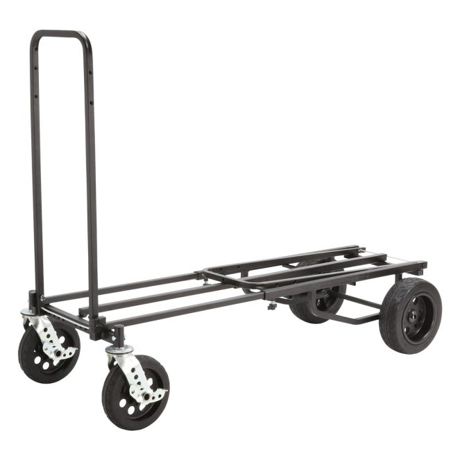 rock n roller r12s all terrain multi cart base elongated with one side folded one unfolded