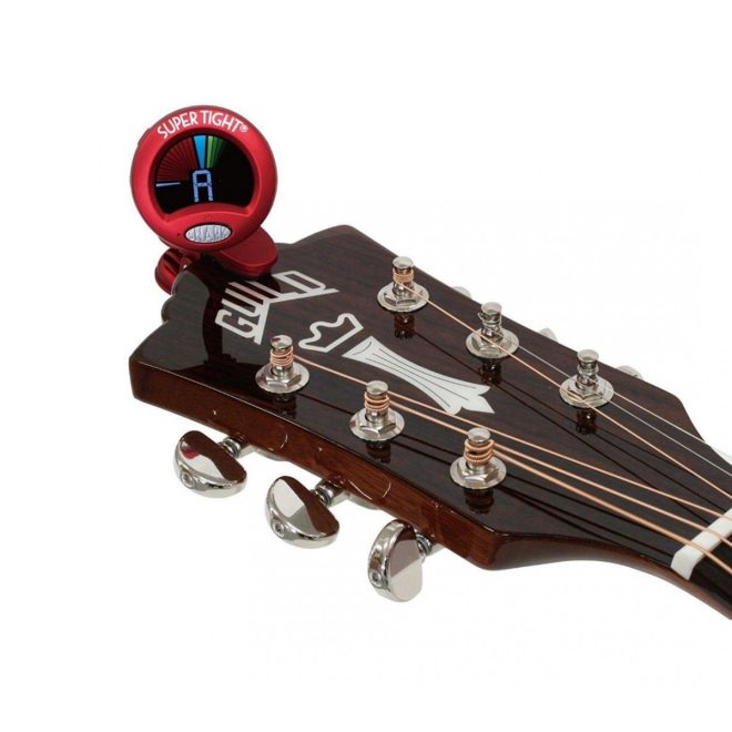 snark clip on super tight tuner attached to guitar