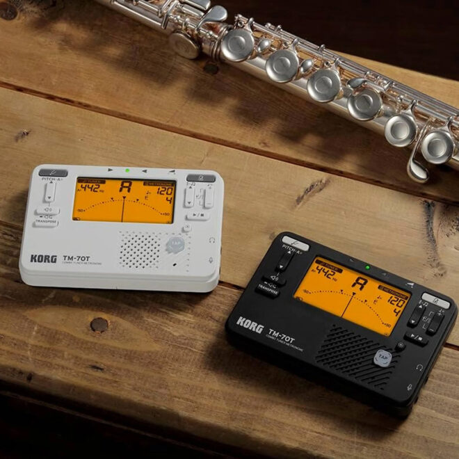 korg tm70 music tuner metronome black and white option