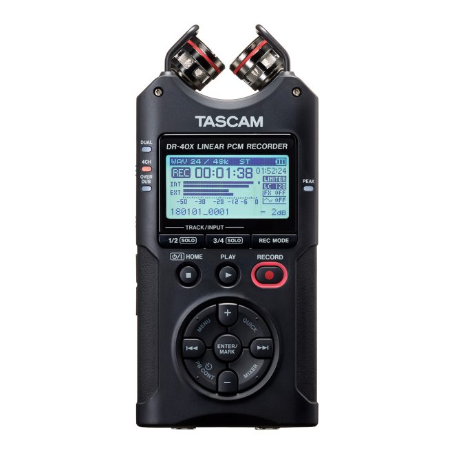 tacsam handheld audio recorder dr40x