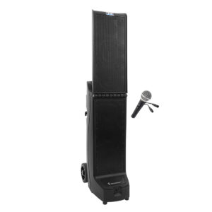 anchor audio bigfoot 3 pa system with wired microphone