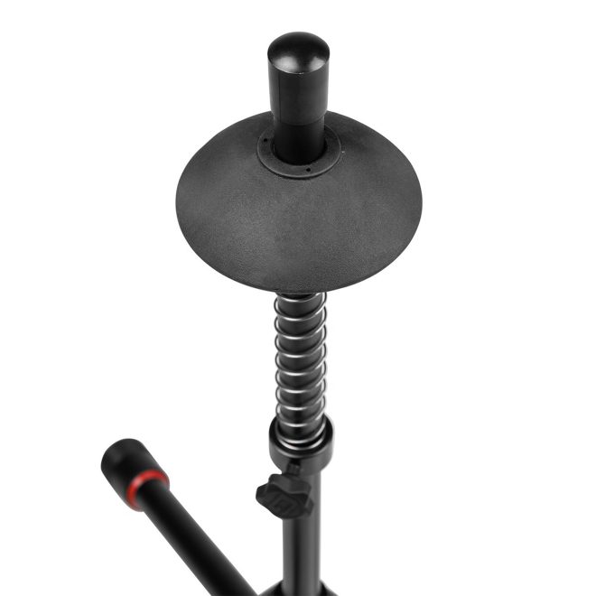 black gator tripod stand for trumpet close up of where instrument rests