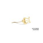 gold alto-tenor saxophone lyre