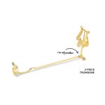 gold 2 piece trombone lyre