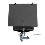 silver bass drum lyre