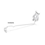 silver trombone lyre