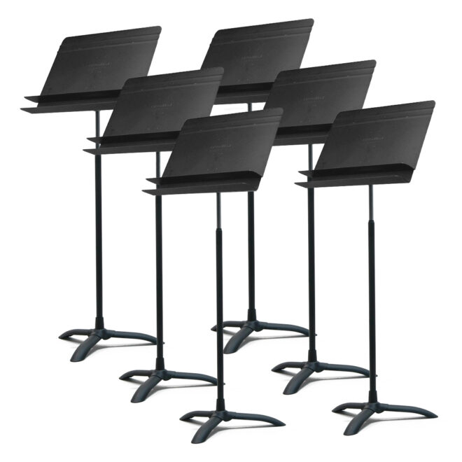 6 pack of model 50 manhasset music stands