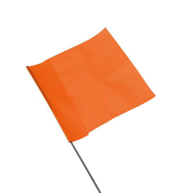 orange field marking flag