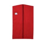 red deluxe garment bag