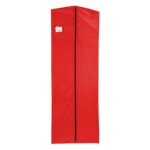 red deluxe garment bag