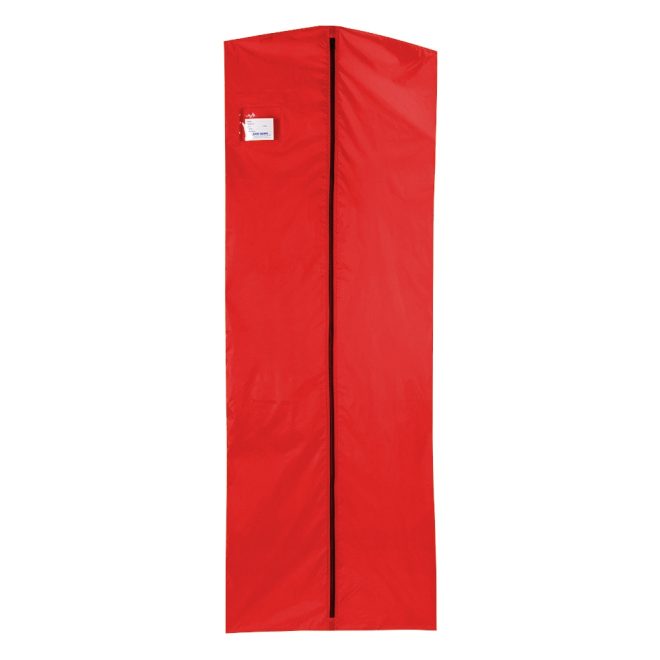 red deluxe garment bag