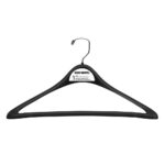 black 17in plastic uniform hanger