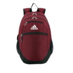 maroon adidas striker 2 team backpack front view