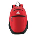 power red adidas striker 2 team backpack front view
