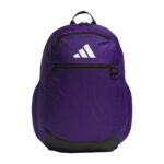 collegiate purple adidas striker 3 backpack, front