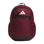 maroon adidas striker 3 backpack, front