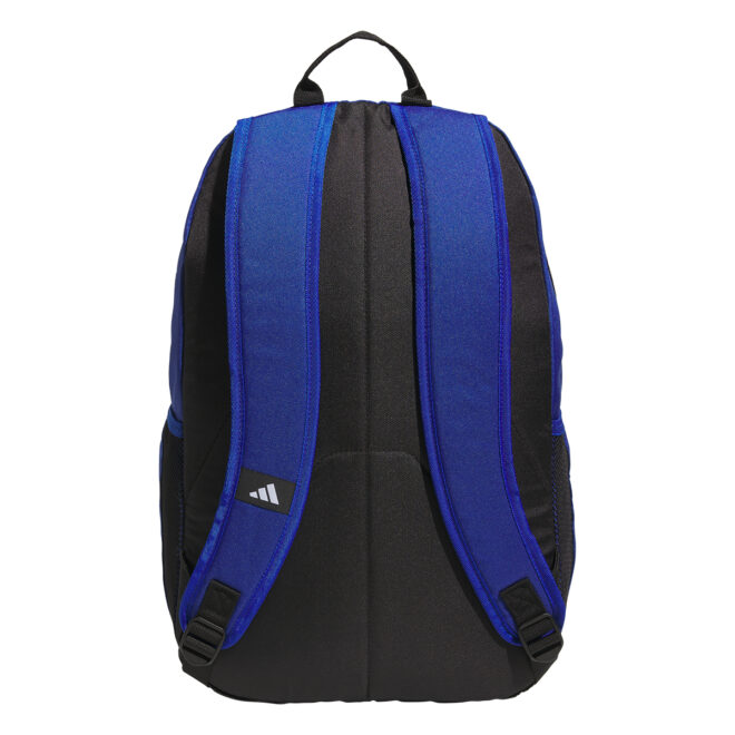 royal adidas striker 3 backpack, back view