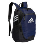 collegiate navy adidas stadium 3 backpack front view