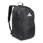team dark grey adidas stadium 4 backpack, front right three-quarters