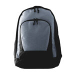 graphite and black ripstop backpack front view