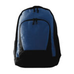 navy and black ripstop backpack front view