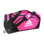 shock pink adidas medium team issue II duffel front view