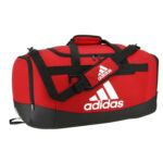 power red adidas medium defender iv duffel front view