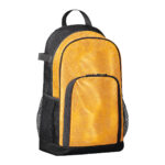 gold augusta all out glitter backpack front view