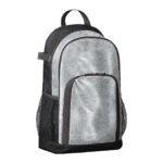 silver augusta all out glitter backpack front view