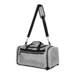silver glitter champion all around glitter duffle bag front view