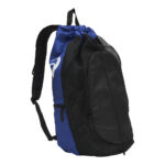 royal and black asics gear bag 2.0 side view