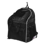 black and white champion all sport backpack front view