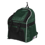 forest, black and white champion all sport backpack front view