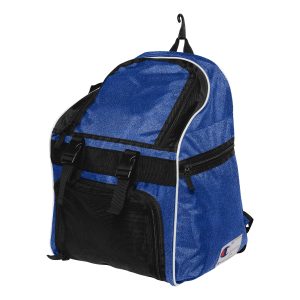 royal glitter champion all sport glitter backpack side view