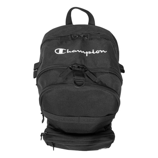 black champion squad backpack top view